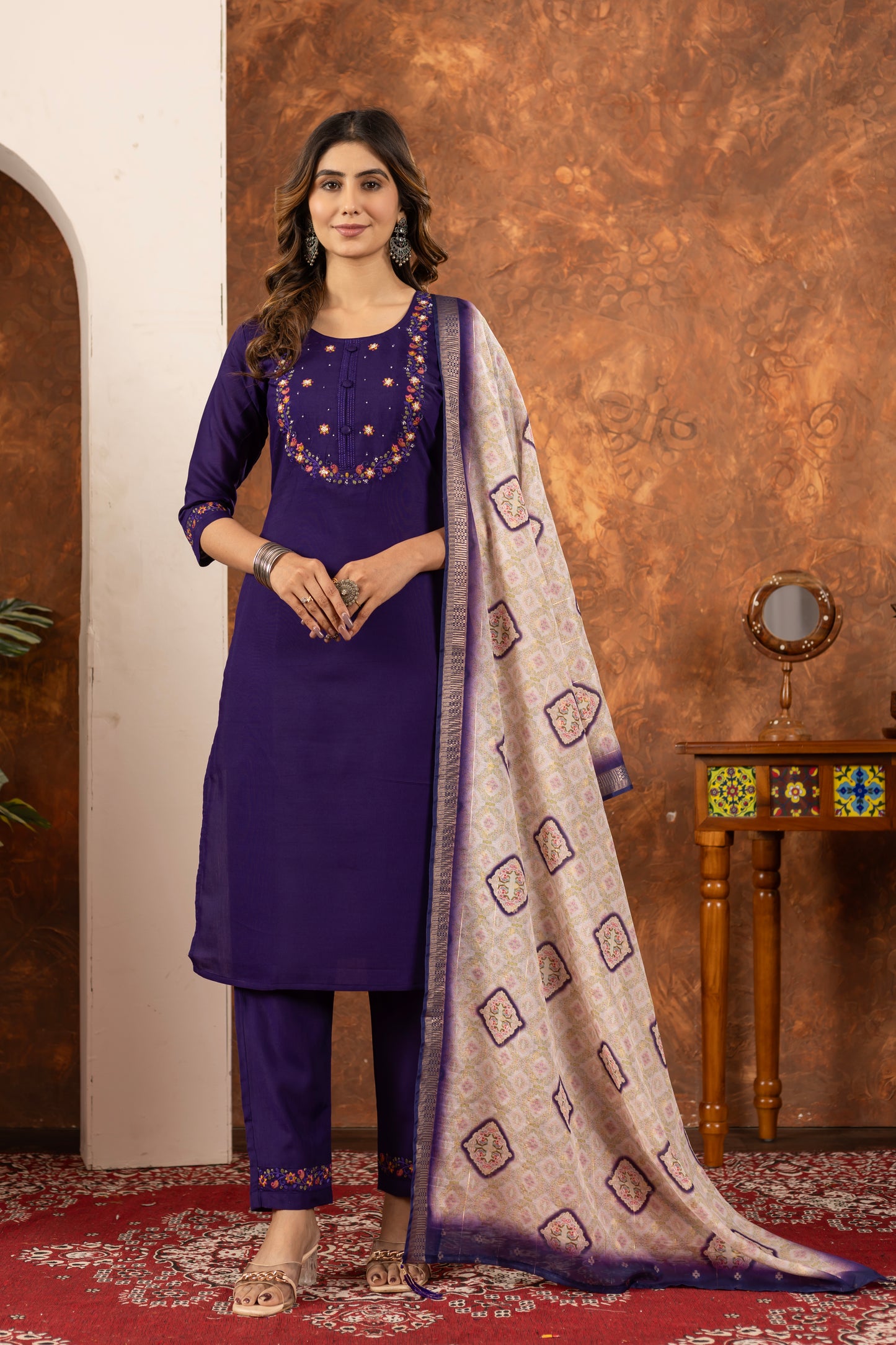 Celestia Aura Embroidered Kurta Set
