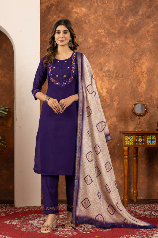 Celestia Aura Embroidered Kurta Set